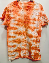 Load image into Gallery viewer, Unique Original One of a Kind Hand Dyed ORANGE HALLOWEEN T-Shirt
