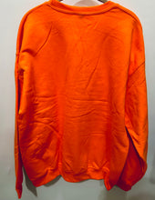Load image into Gallery viewer, Unique Original One of a Kind Hand Appliquéd BOO Orange Sweatshirt
