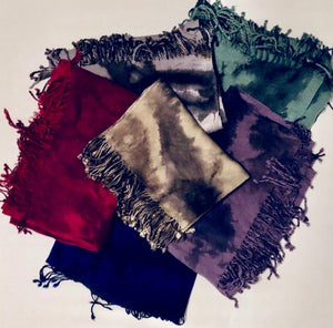 Unique Original One of a Kind Hand Dyed Pashmina Scarf