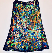 Load image into Gallery viewer, Unique Original One of a Kind Hand Painted CLARITY AMID CONFUSION Maxi Skirt - HYLAN SHOOB
