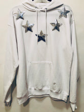 Load image into Gallery viewer, Unique Original One of a Kind Hand Appliquéd MERCURY Hoodie Sweatshirt - HYLAN SHOOB
