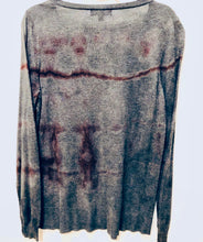 Load image into Gallery viewer, Unique Original One of a Kind Hand Dyed and Bleached X MARKS THE SPOT Sweater - HYLAN SHOOB
