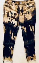 Load image into Gallery viewer, Unique Original One of a Kind Hand Dyed Distressed Raw Edge LIVE LIFE Jeans - HYLAN SHOOB
