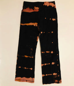 Unique Original One of a Kind Hand Dyed FIRE Yoga Pants