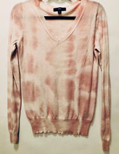 Load image into Gallery viewer, Unique Original One of a Kind Hand Dyed and Bleached LOVE Sweater - HYLAN SHOOB
