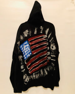 Unique Original One of a Kind Hand Painted LIBERTY Sweatshirt
