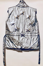 Load image into Gallery viewer, Unique Original One of a Kind Hand Appliquéd SHINE BRIGHT Puffer Vest - HYLAN SHOOB
