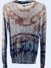 Load image into Gallery viewer, Unique Original One of a Kind Hand Dyed and Bleached KALEIDOSCOPE Sweater
