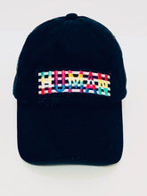 Load image into Gallery viewer, Unique Original One of a Kind Hand Appliquéd and Painted Baseball Cap - HYLAN SHOOB
