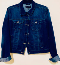 Load image into Gallery viewer, Unique Original One of a Kind Hand Appliquéd THE STAR Denim Jacket - HYLAN SHOOB
