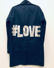 Load image into Gallery viewer, Unique Original One of a Kind Hand Painted #LOVE Trench Coat - HYLAN SHOOB
