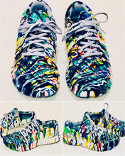 Load image into Gallery viewer, Unique Original One of a Kind Hand Painted KALEIDOSCOPE Sneakers
