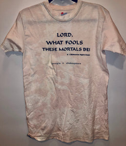 Unique Original One of a Kind Hand Dyed and Distressed SHAKESPEARE T-Shirt