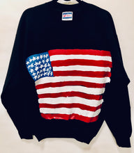 Load image into Gallery viewer, Unique Original One of a Kind Hand Painted OLD GLORY Sweatshirt   - HYLAN SHOOB
