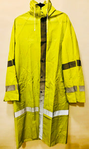 Unique Original One of a Kind Hand Painted SHOOB Yellow Raincoat - HYLAN SHOOB