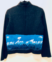 Load image into Gallery viewer, Unique Original One of a Kind Hand Painted THE OCEAN Wool Jacket - HYLAN SHOOB
