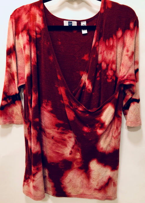 Unique Original One of a Kind Hand Dyed and Bleached ENJOY Vintage Sweater - HYLAN SHOOB