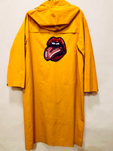 Load image into Gallery viewer, Unique Original One of a Kind Hand Appliquéd THE TONGUE Raincoat - HYLAN SHOOB
