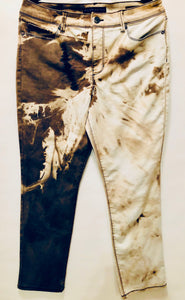 Unique Original One of a Kind Hand Dyed and Distressed POLARITY Jeans - HYLAN SHOOB