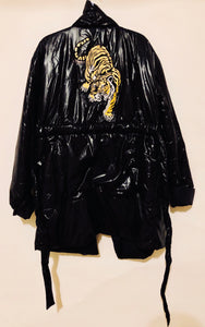 Unique Original One of a Kind Hand Appliquéd THE TIGER Puffer Coat - HYLAN SHOOB