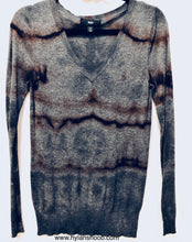 Load image into Gallery viewer, Unique Original One of a Kind Hand Dyed and Bleached FREEDOM Sweater
