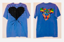 Load image into Gallery viewer, Unique Original One of a Kind Hand Painted LOVE IN LIFE T-Shirt - HYLAN SHOOB
