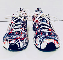 Load image into Gallery viewer, Unique Original One of a Kind Hand Painted AMERICA Sneakers - HYLAN SHOOB
