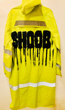 Load image into Gallery viewer, Unique Original One of a Kind Hand Painted SHOOB Yellow Raincoat - HYLAN SHOOB
