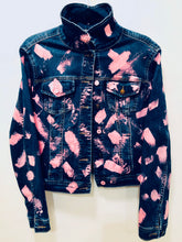 Load image into Gallery viewer, Unique Original One of a Kind Hand Painted and Appliquéd LOVE IS ENOUGH Denim Jacket - HYLAN SHOOB
