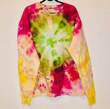 Load image into Gallery viewer, Unique Original One of a Kind Hand Dyed RAINBOW Sweatshirt
