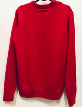 Load image into Gallery viewer, Unique Original One of a Kind Hand Appliquéd Red American Flag 🇺🇸 Sweater
