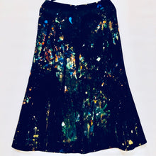 Load image into Gallery viewer, Unique Original One of a Kind Hand Painted CLARITY AMID CONFUSION Maxi Skirt - HYLAN SHOOB
