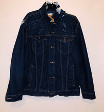 Load image into Gallery viewer, Unique Original One of a Kind Hand Dyed NOW Denim Jacket
