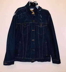 Unique Original One of a Kind Hand Dyed NOW Denim Jacket