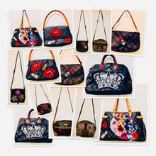 Load image into Gallery viewer, Unique Original One of a Kind Hand Appliquéd Vintage Handbags - HYLAN SHOOB
