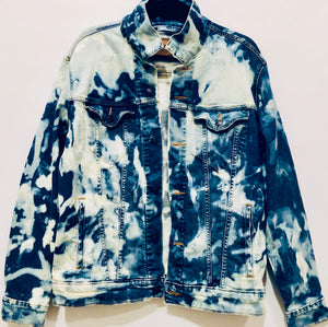 Unique Original One of a Kind Hand EVERY DAY Dyed Denim Jacket