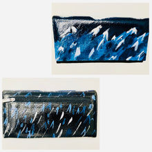 Load image into Gallery viewer, Unique Original One of a Kind Hand ﻿Painted THE OCEAN Leather RFID Wallet - HYLAN SHOOB
