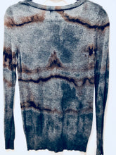 Load image into Gallery viewer, Unique Original One of a Kind Hand Dyed and Bleached FREEDOM Sweater
