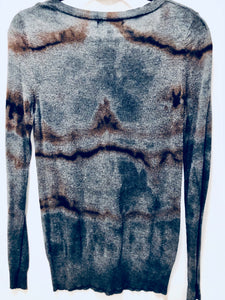 Unique Original One of a Kind Hand Dyed and Bleached FREEDOM Sweater